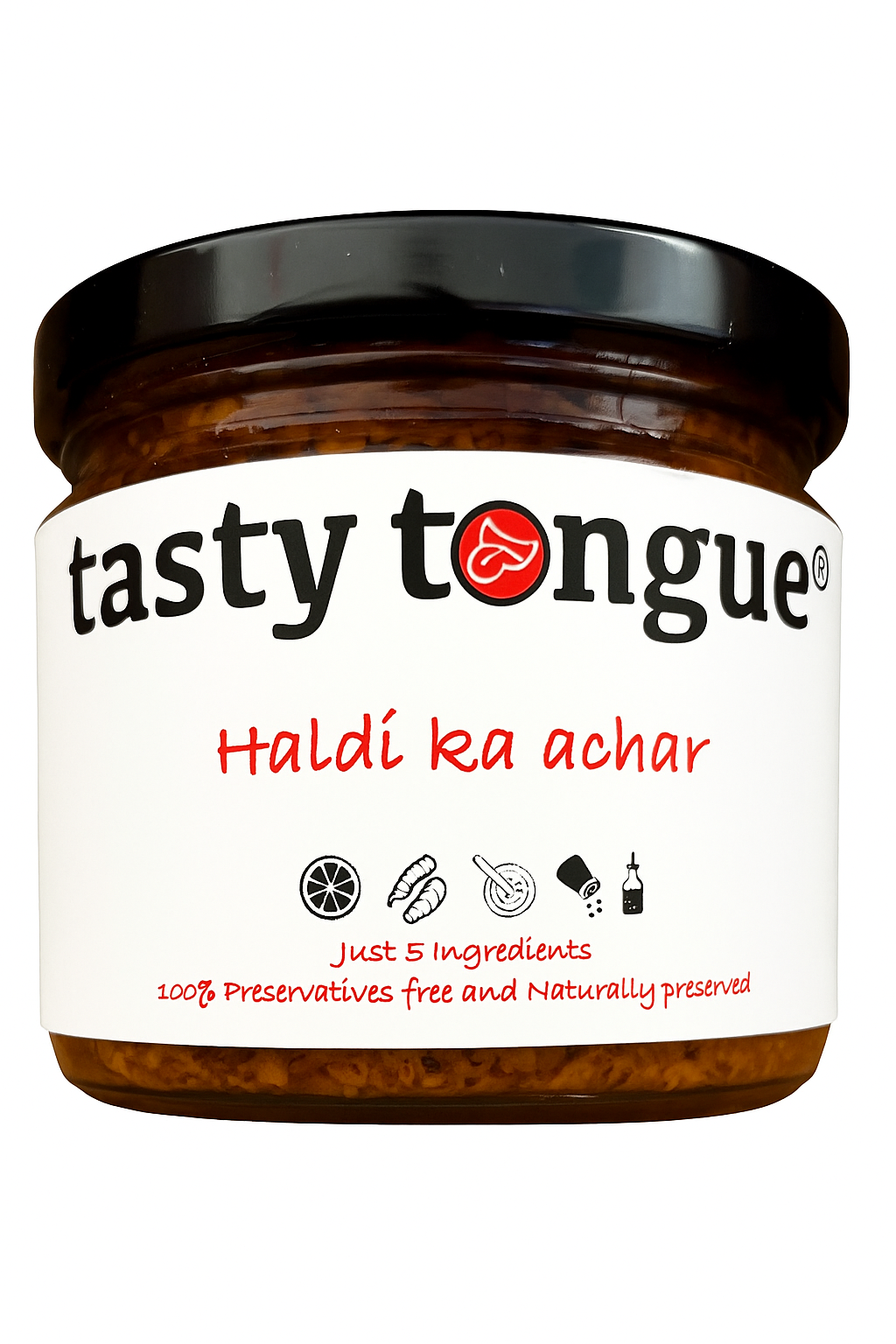 Homemade Organic Haldi Ka Achar [Turmeric pickle with Lemon decoction] |190 Gms, 350 Gms.
