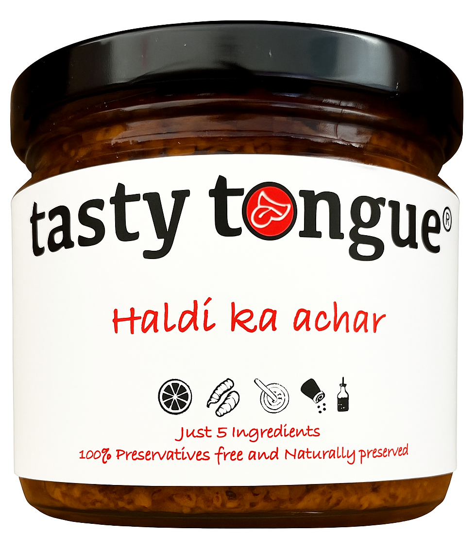 Homemade Organic Haldi Ka Achar [Turmeric pickle with Lemon decoction] |190 Gms, 350 Gms.