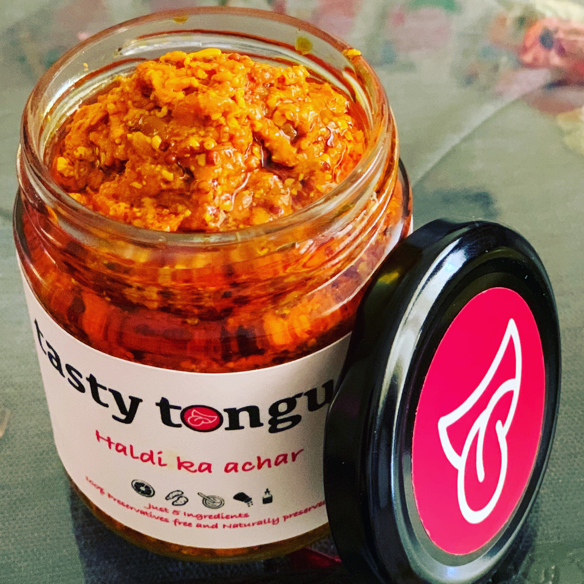 Homemade Organic Haldi Ka Achar [Turmeric pickle with Lemon decoction] |190 Gms, 350 Gms.