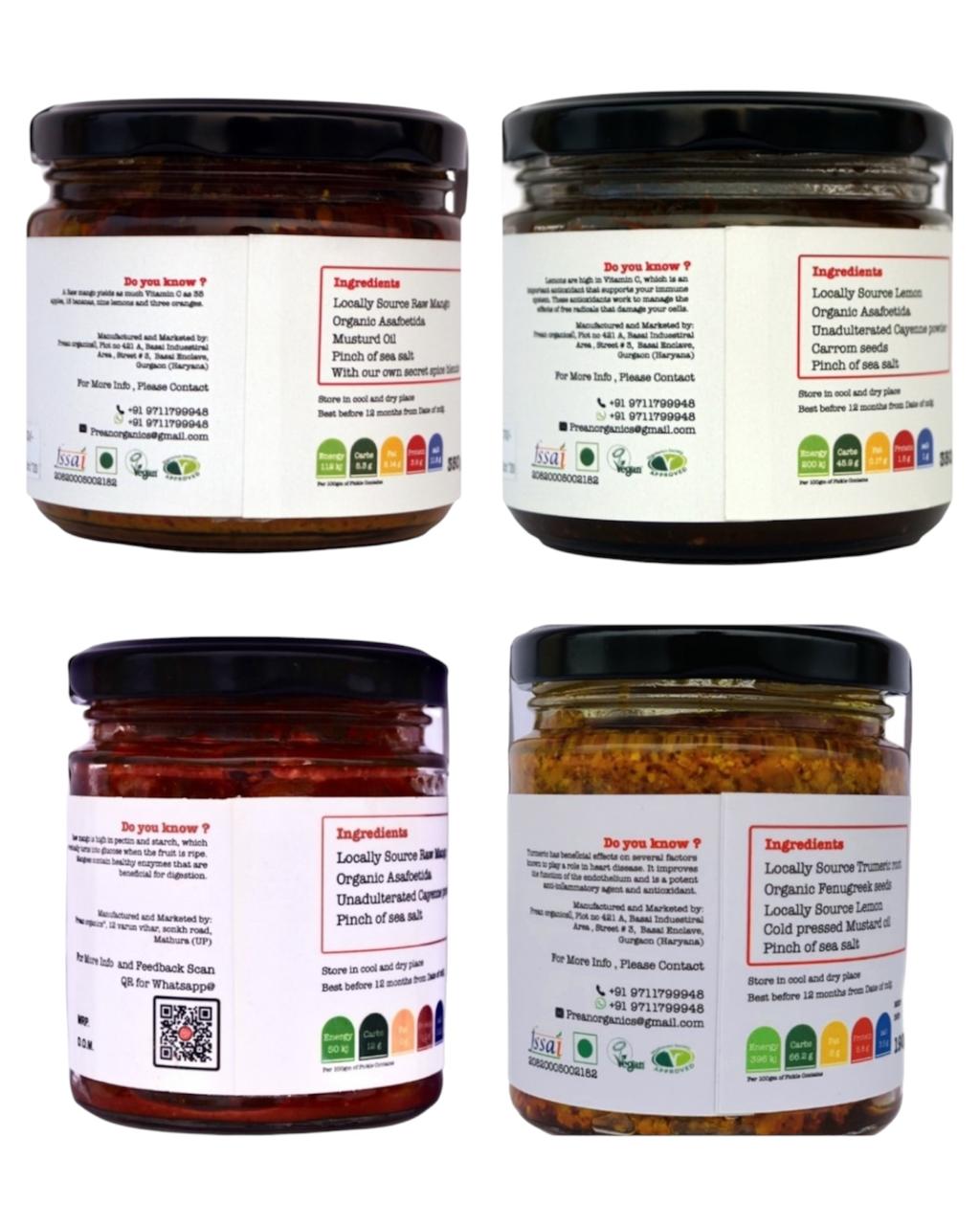 Homemade Signature Ensemble | 350/190 gms Glass Jars